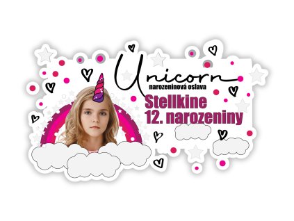 Personalizovaná podložka pod talíř - Jednorožec