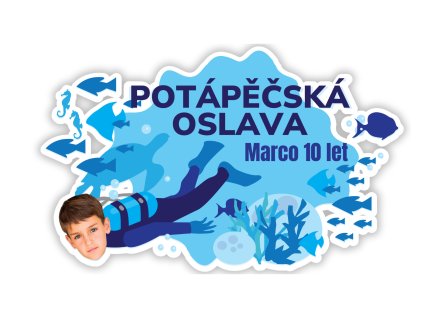Personalizovaná podložka pod talíř - Modré narozeniny