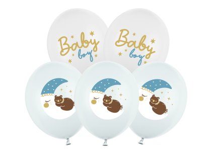 Balóny Baby Boy 30 cm, 6 ks