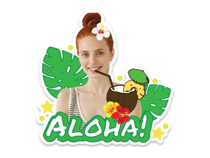 Personalizovaný zápich na dort - Aloha