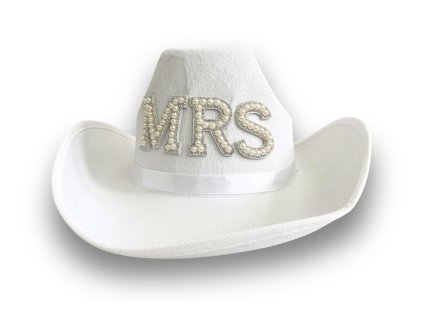 Kovbojský klobúk - MRS biely