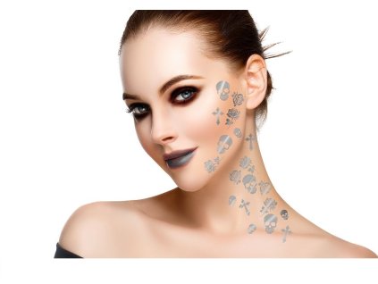 Sada tetovaní - Gothic strieborná