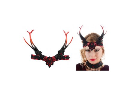 Gotická čelenka s parožím