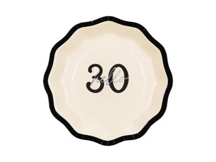 Papierové taniere - ''Hello 30'' 18 cm