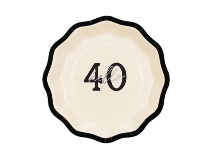 Papierové taniere - ''Hello 40'' 18 cm