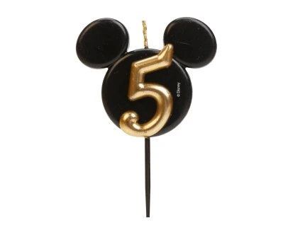 Narodeninová sviečka 5 - Mickey Mouse