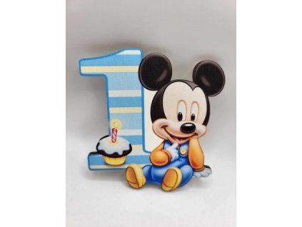 Magnetka na tortu - Mickey Mouse 1 rok