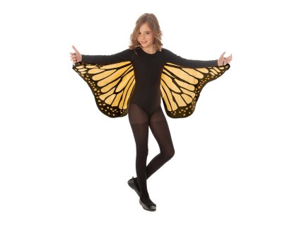 ailes papillon orange enfant tu