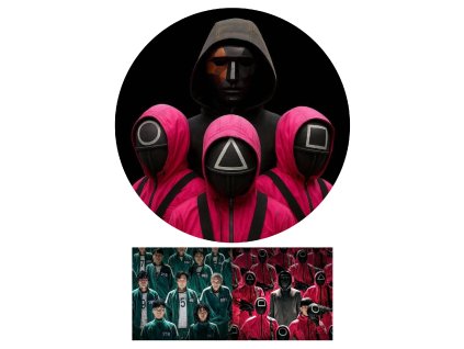 Jedlý obrázek na dort - Squid Game