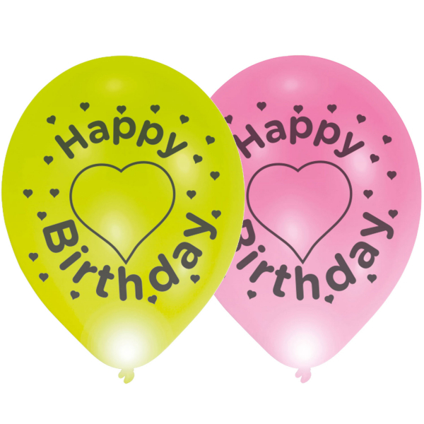 Levně Amscan LED balónek Happy Birthday 1 ks