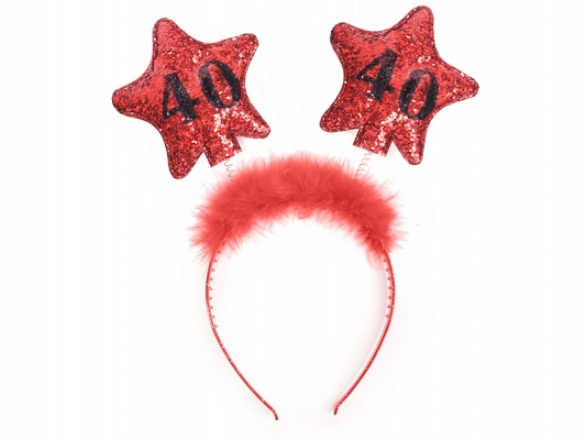 Levně PartyDeco Čelenka s hvězdičkami 40