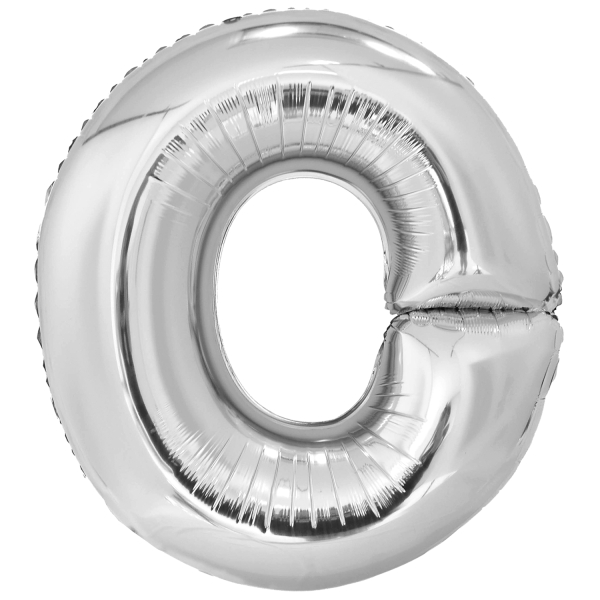 Levně Amscan Fóliový balónek písmeno O 86 cm stříbrný