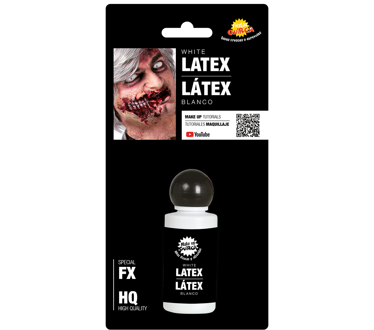 Levně Guirca Tekutý latex na obličej - bílý 28 ml