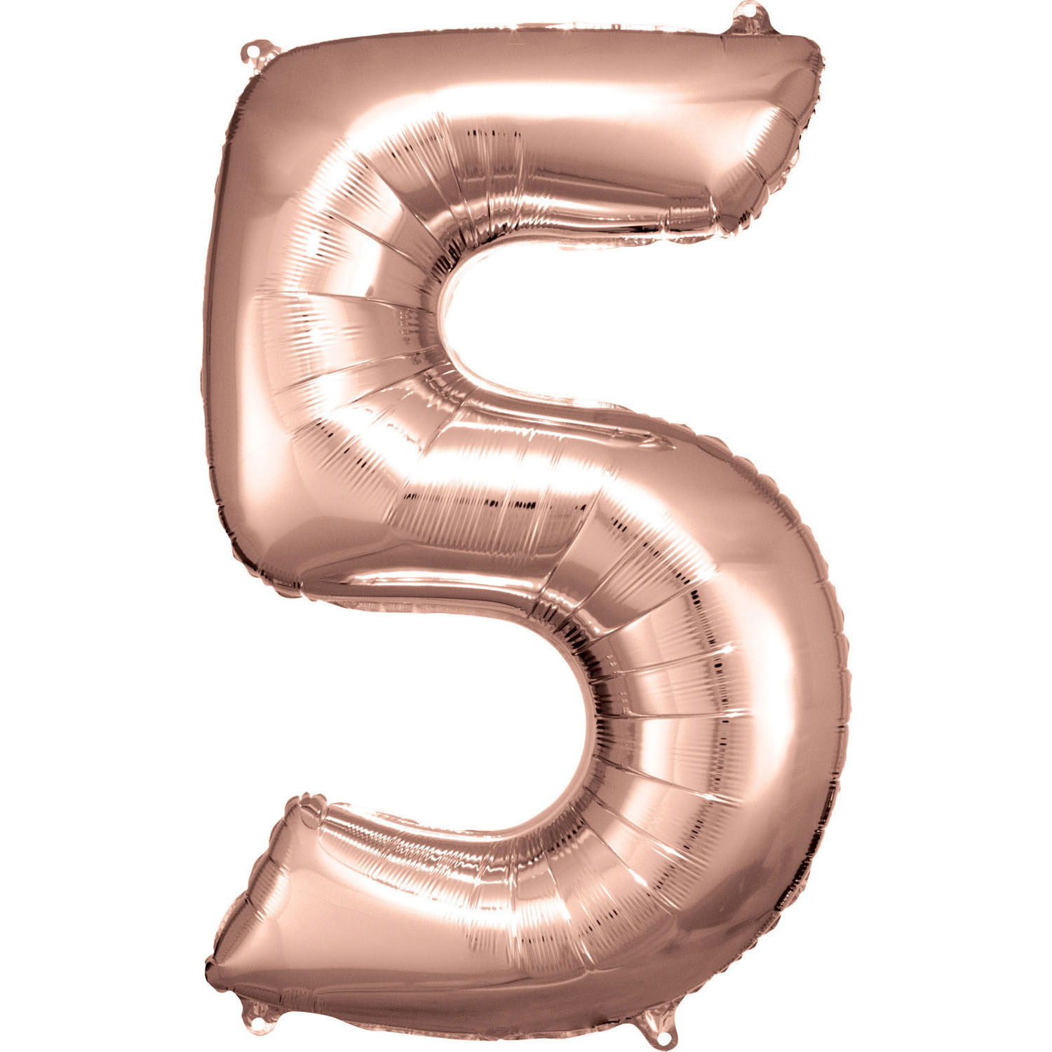 Amscan Balónek fóliový narozeninové číslo 5 - růžovo-zlatý