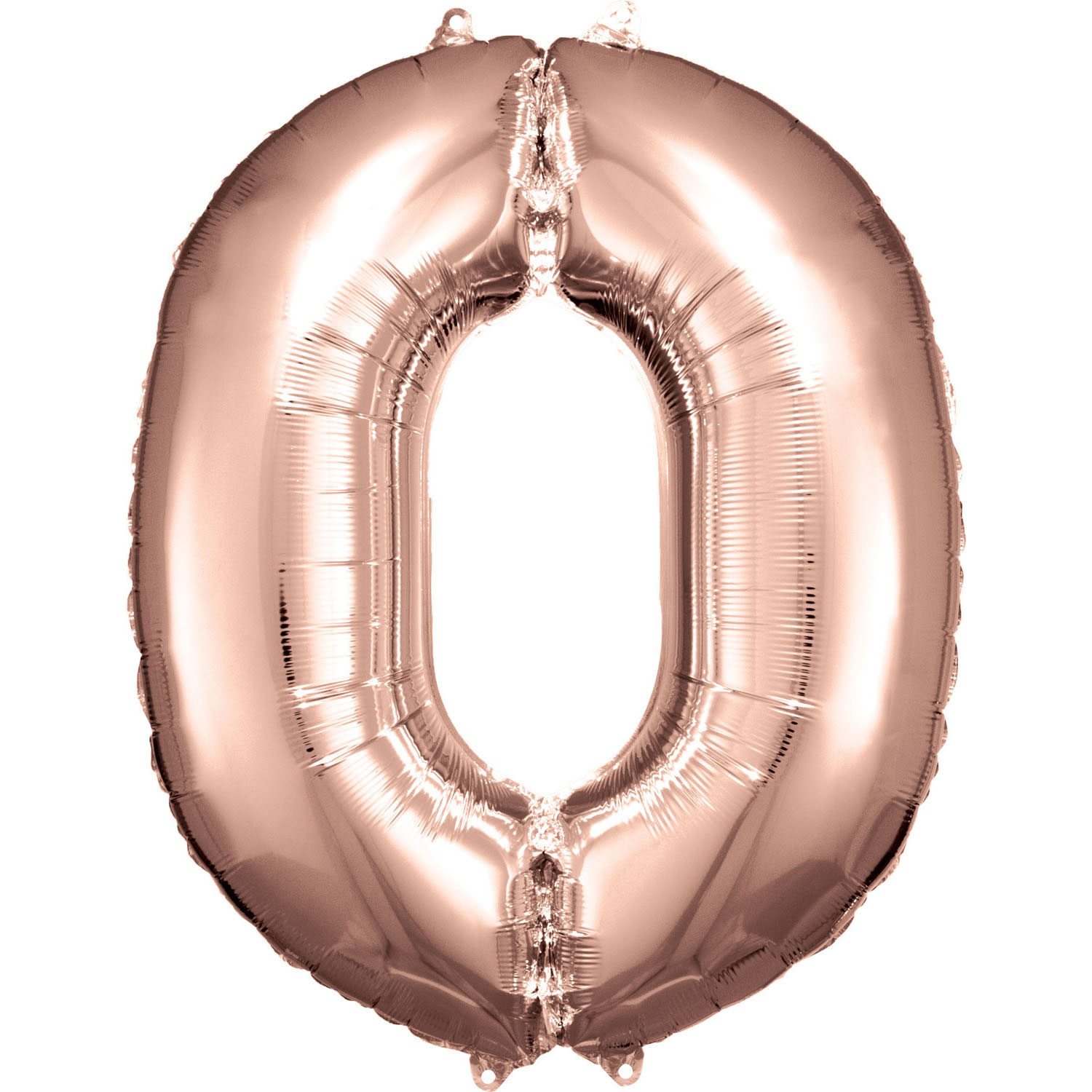 Levně Amscan Balónek fóliový narozeninové číslo 0 - růžovo-zlatý