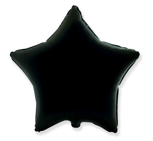 Levně Flexmetal Fóliový balón Hvězda - černá
