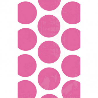 Levně Amscan Papírové sáčky puntíkované - růžové 10 ks