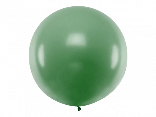 Levně PartyDeco Kulatý latexový Jumbo balón 1 m - tmavě zelený