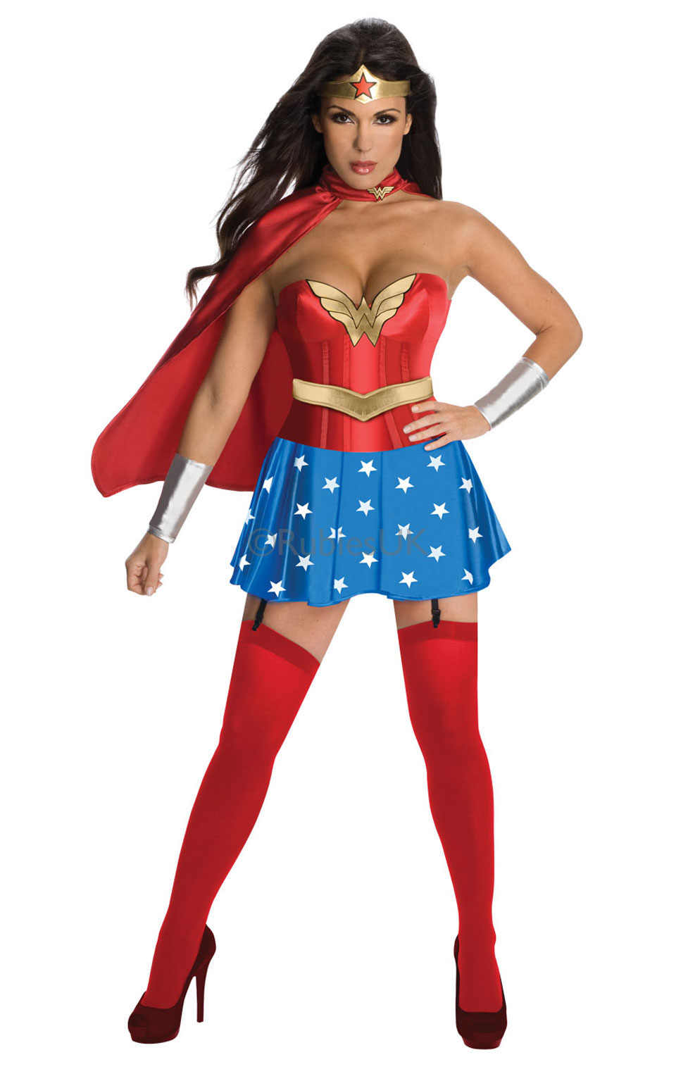 Rubies Kostým Wonderwoman s korzetem Velikost - dospělý: L