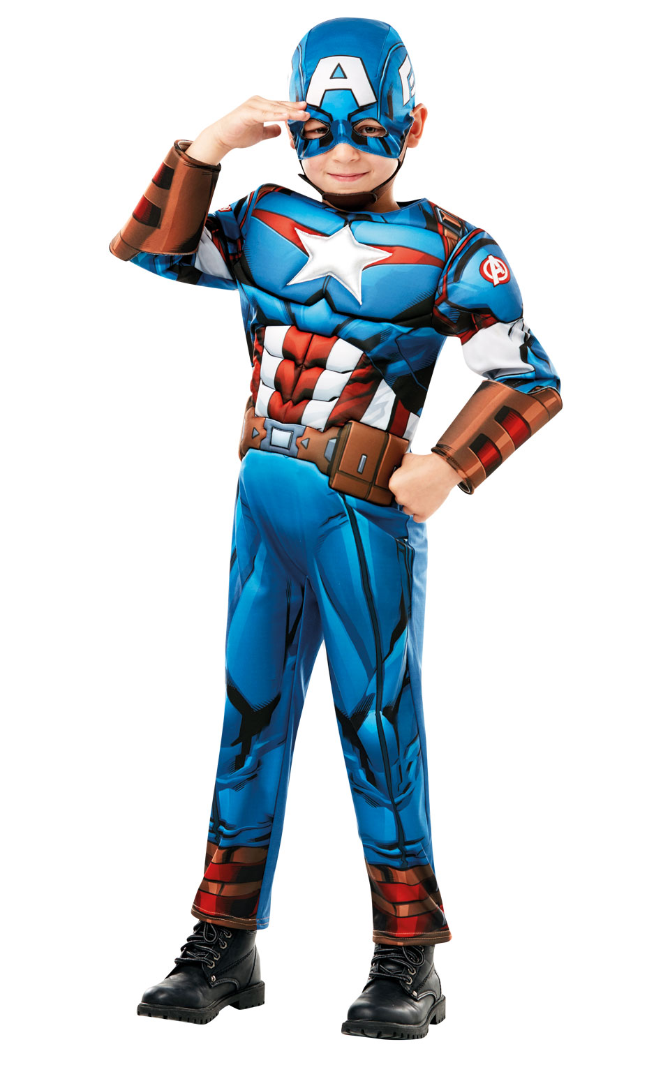 Levně Rubies Kostým Captain America dětský deluxe