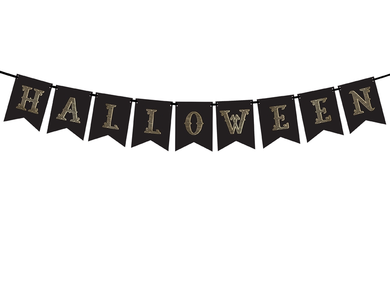 Levně PartyDeco Banner Halloween černý