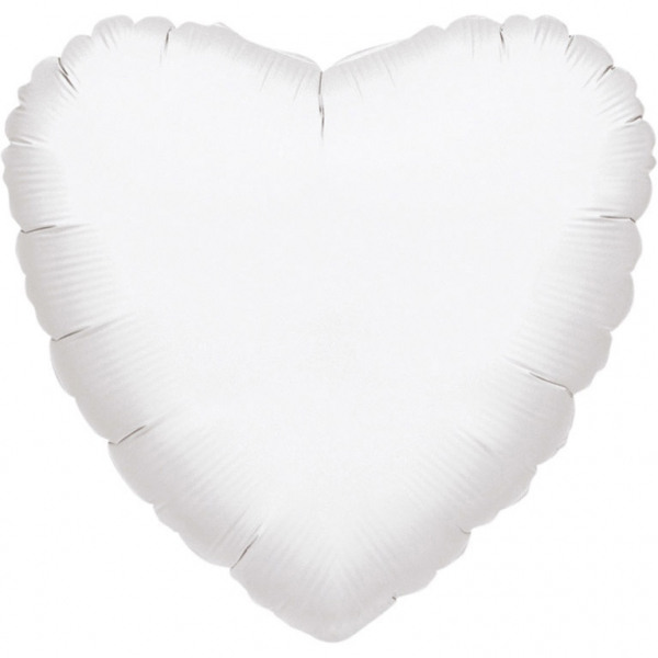Levně Amscan Fóliový balónek Srdce bílé