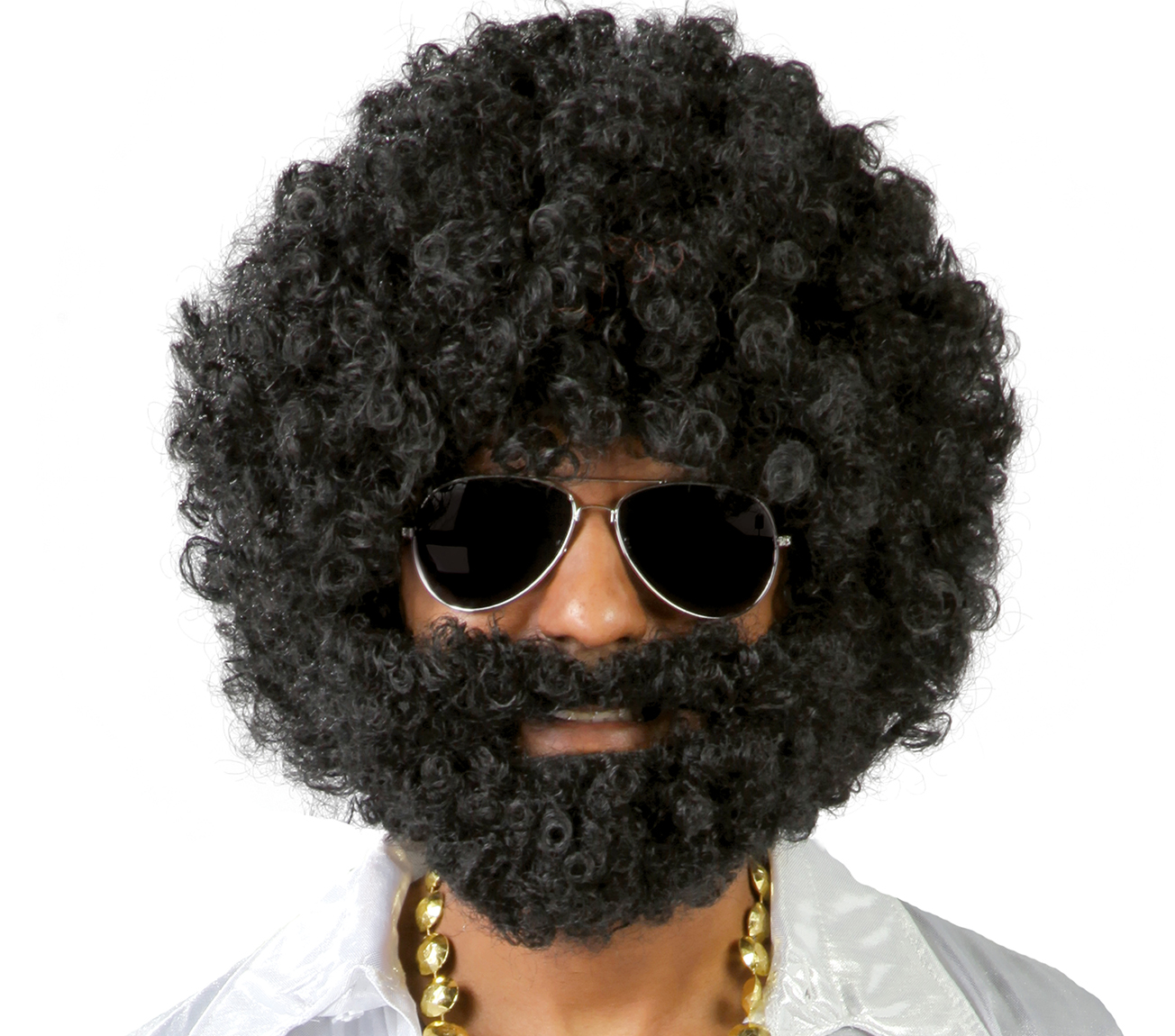 Levně Guirca Afro paruka s vousy
