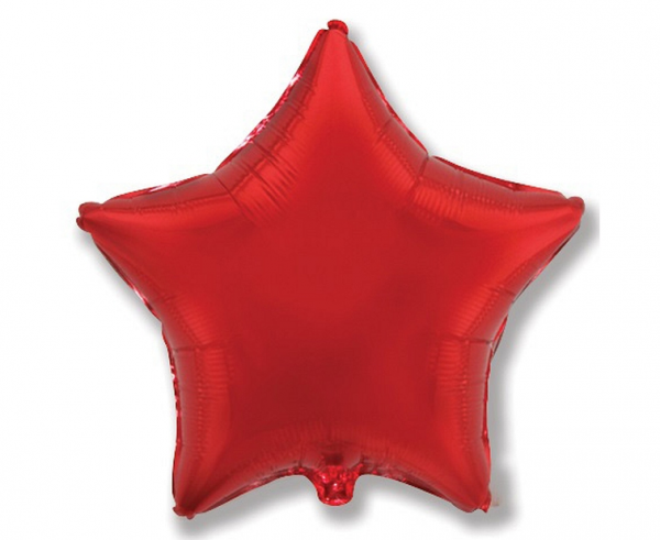 Levně Flexmetal Fóliový balón Hvězda - rudá