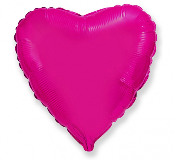 Fóliový balón Srdce - růžový 43 cm