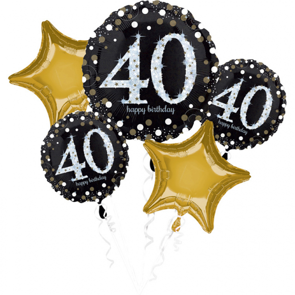 Levně Amscan Kytice balónů - 40. narozeniny