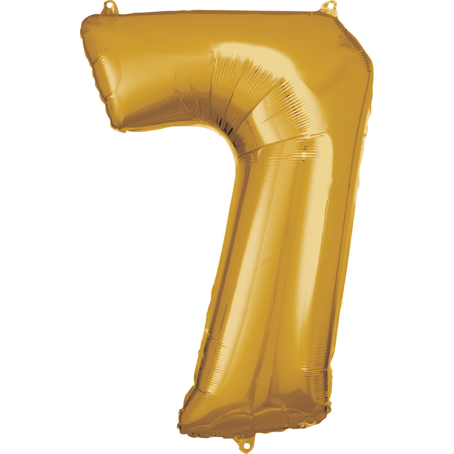 Levně Amscan Balónek fóliový narozeninové číslo 7 - zlatý 86 cm