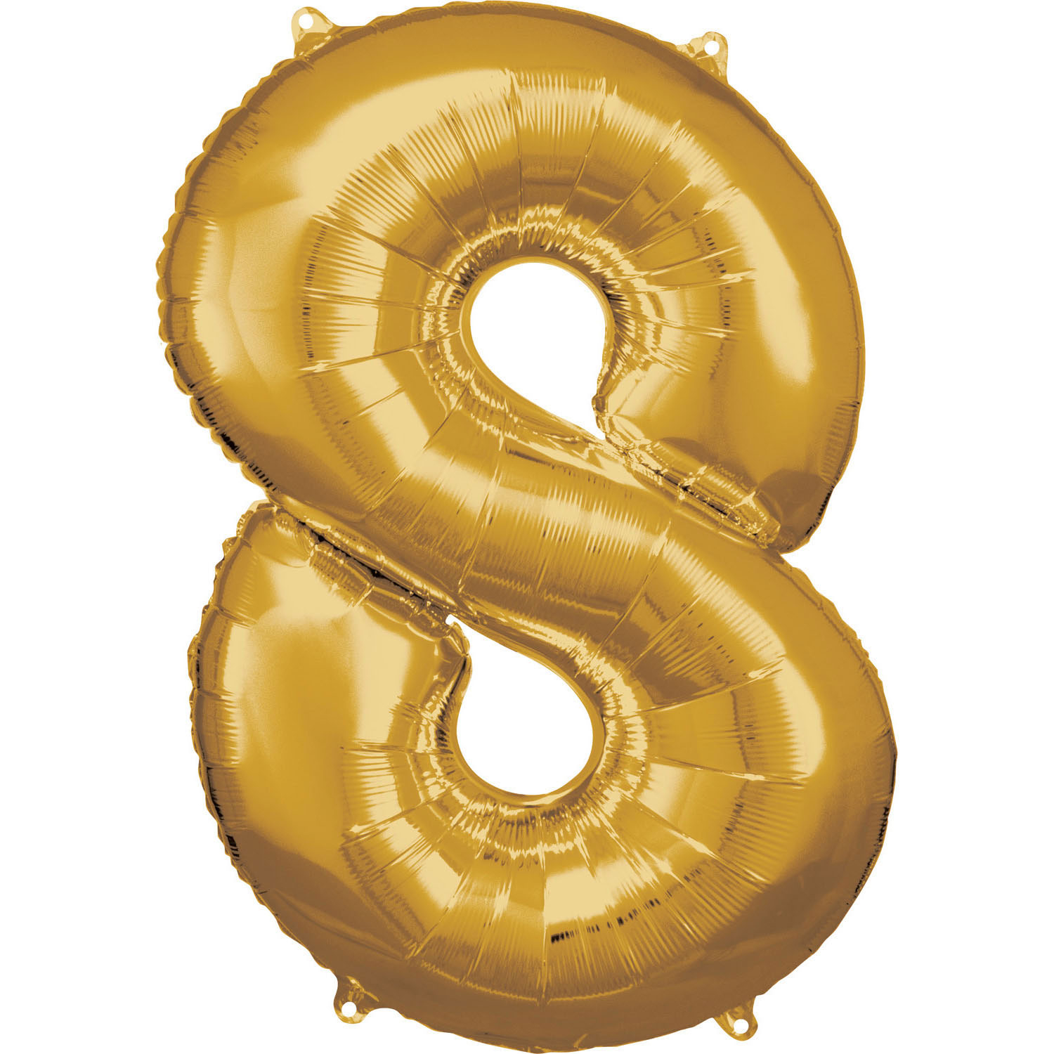 Amscan Balónek fóliový narozeninové číslo 8 - zlatý 86 cm