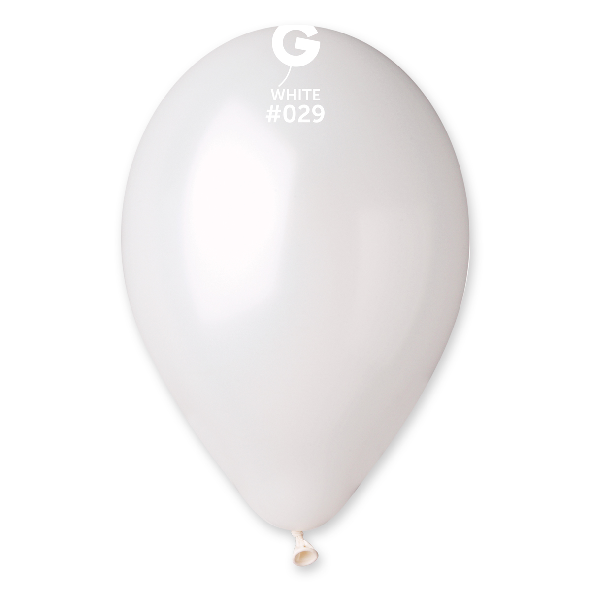 Levně Gemar Balónek metalický bílý 26 cm