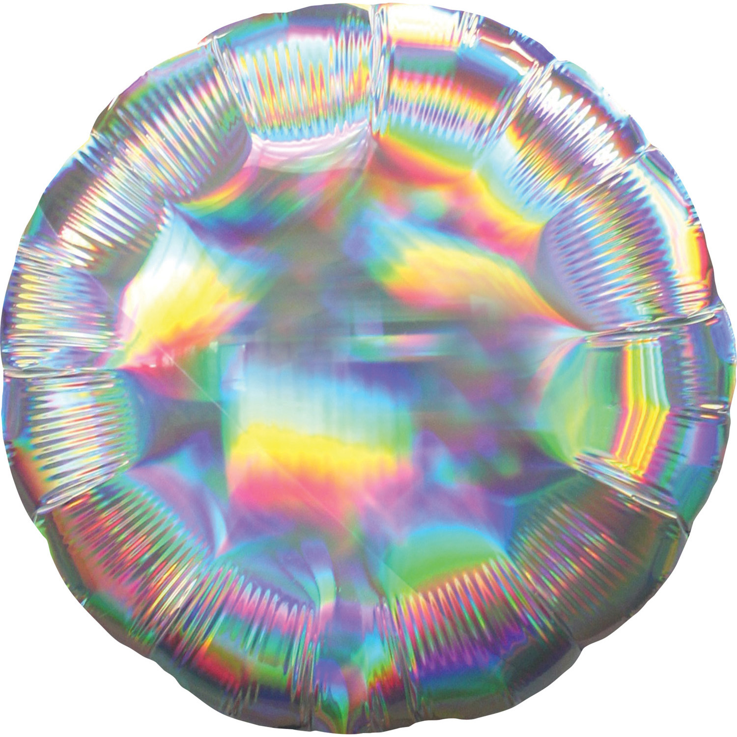 Levně Amscan Fóliový balón - Holografický stříbrný Kruh