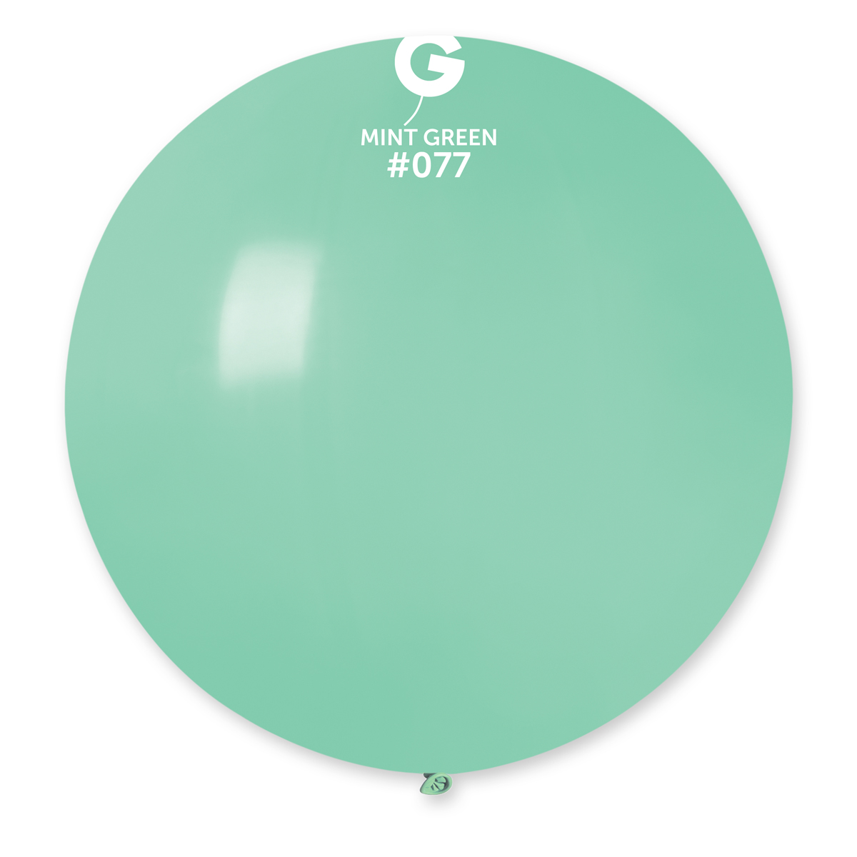 Levně Gemar Kulatý pastelový balonek 80 cm - zelená máta