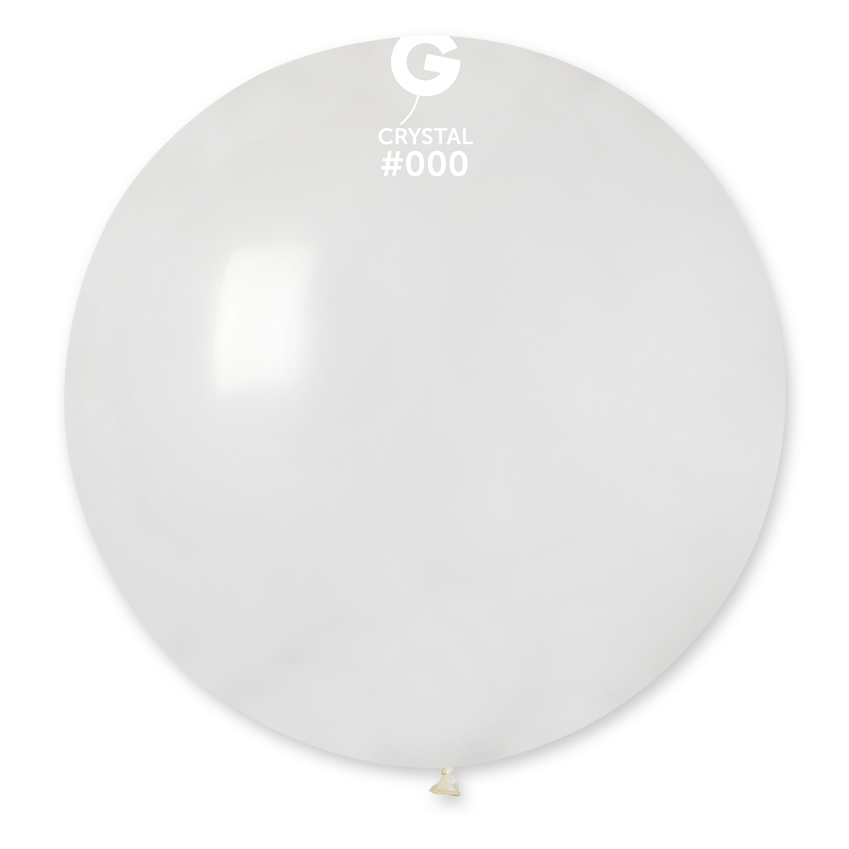 Levně Gemar Kulatý pastelový balónek 80 cm transparentní