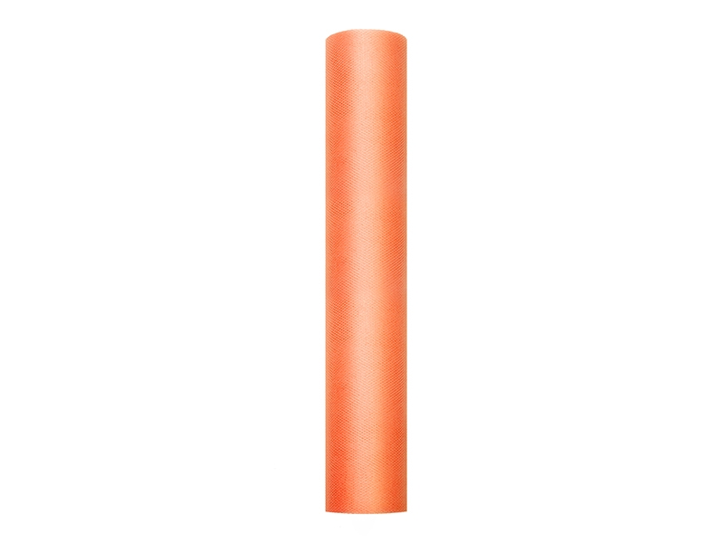 PartyDeco Tyl hladký - oranžový 0,3x9m