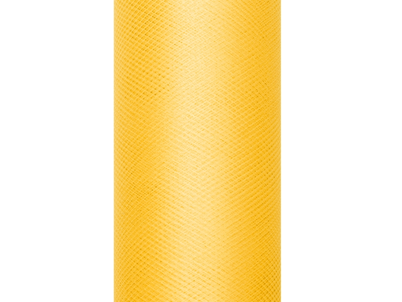 Levně PartyDeco Tyl hladký - žlutý 0,3x9m
