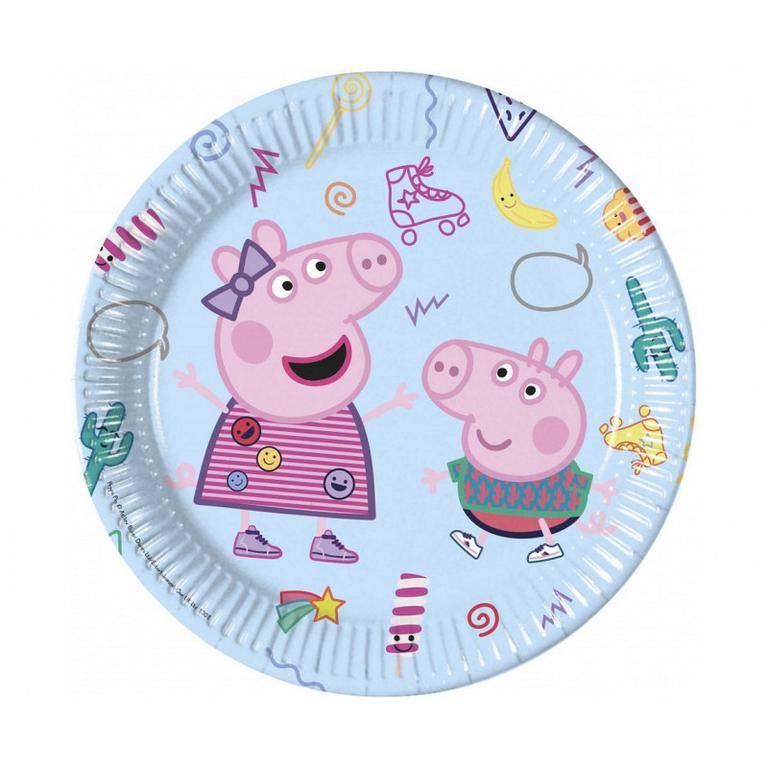 Levně Procos Talíře - Peppa Pig 8 ks