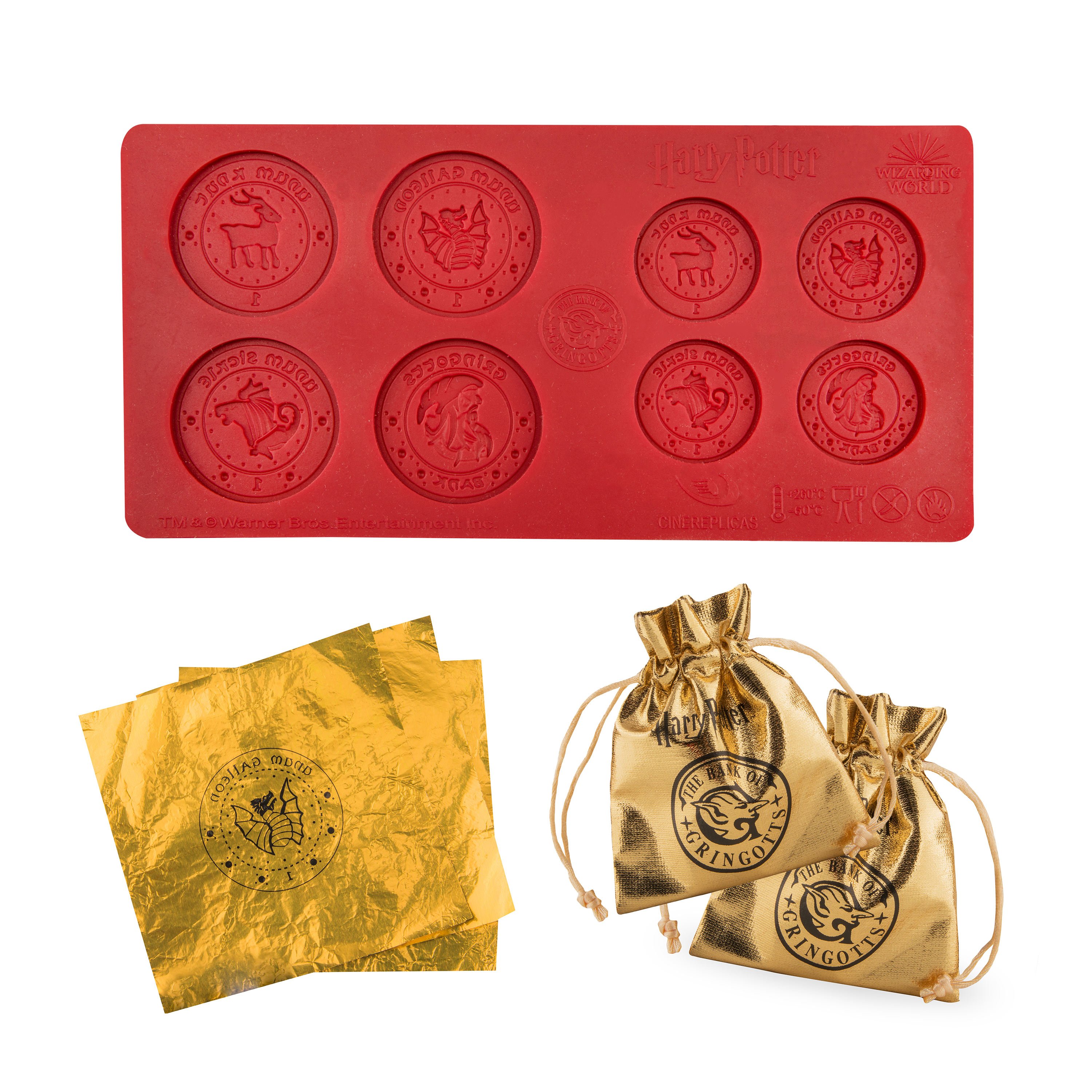 Levně Cinereplicas Forma na čokoládové mince Gringotts Bank