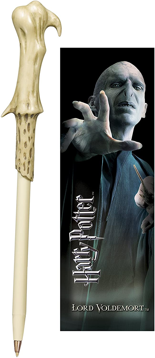 Levně Noble Pero ve tvaru hůlky a záložka Voldemorta