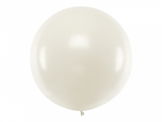 Levně PartyDeco Kulatý latexový Jumbo balón 1m průsvitný