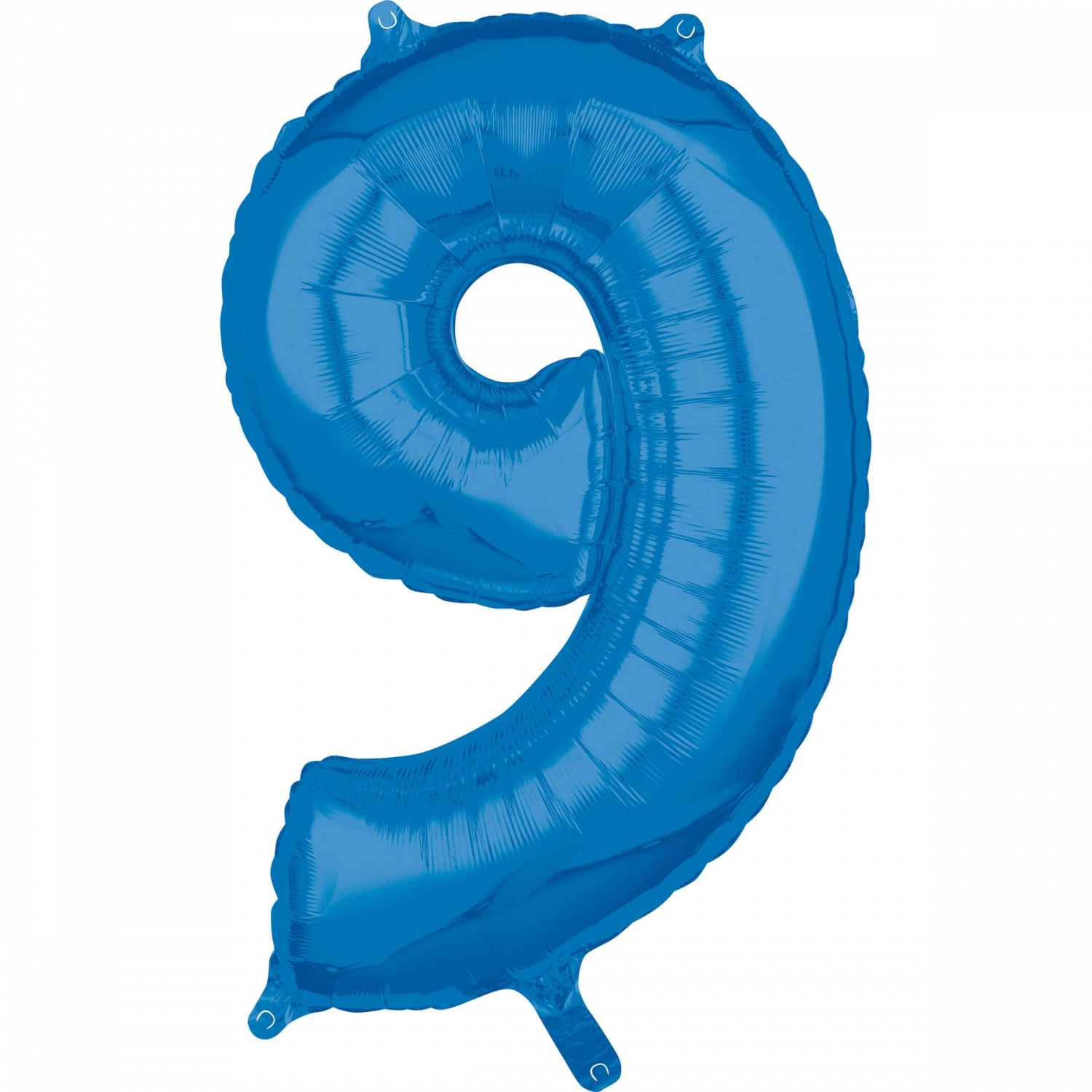 Levně Amscan Fóliový balónek narozeninové číslo 9 modrý 66cm
