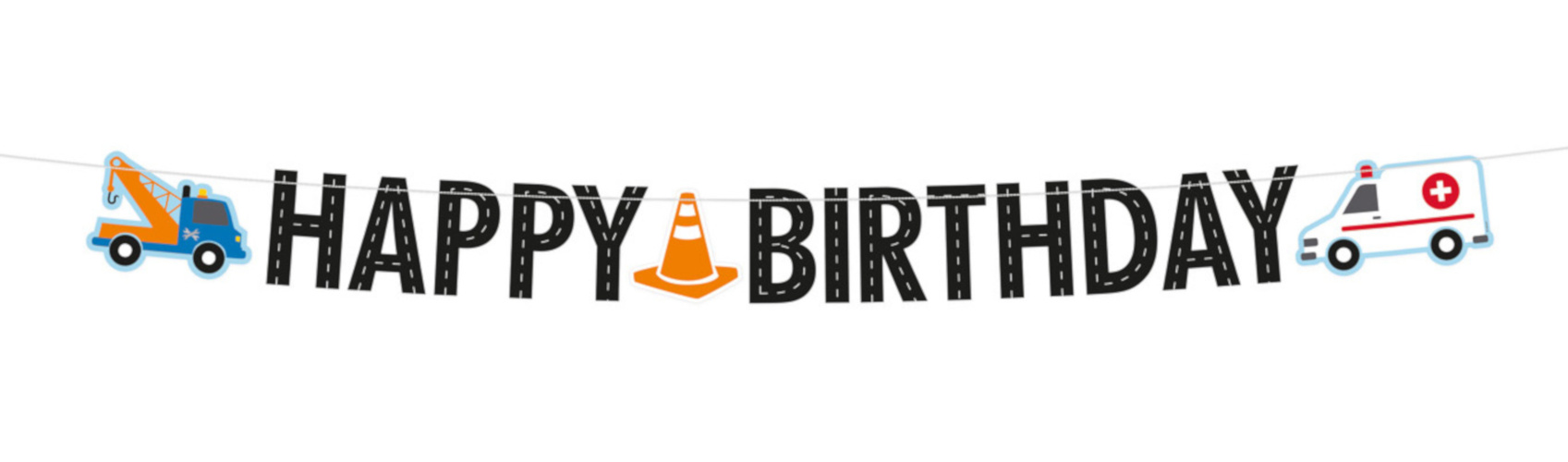 Amscan Banner Happy Birthday - Silniční provoz