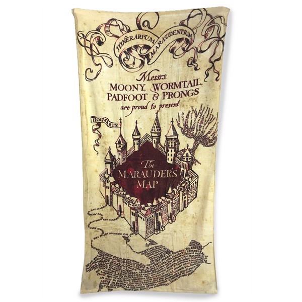 Levně Epee Ručník Harry Potter - Pobertův plánek 75 x 150 cm