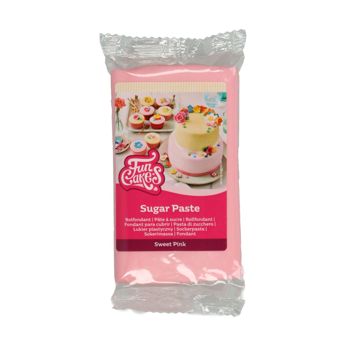 Levně Funcakes Růžový rolovaný fondant Sweet Pink (barevný fondán) 250g