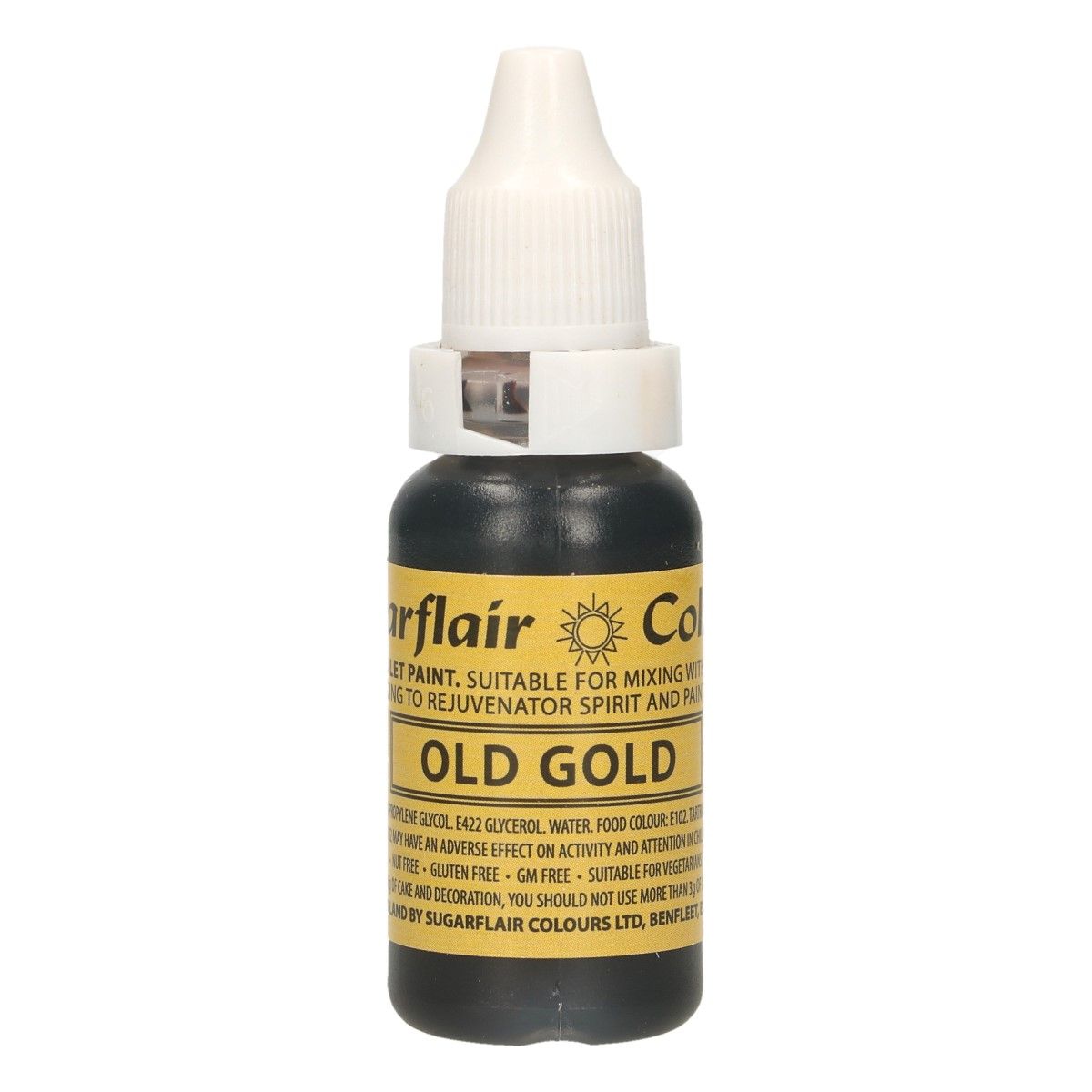 Sugarflair Colors Liquid color Old Gold gold 14 ml