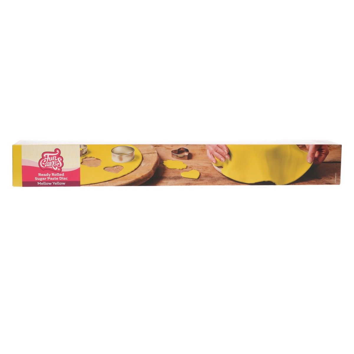 Levně Funcakes Žlutý rozválení fondán Mellow Yellow (barevný fondán) 430 g