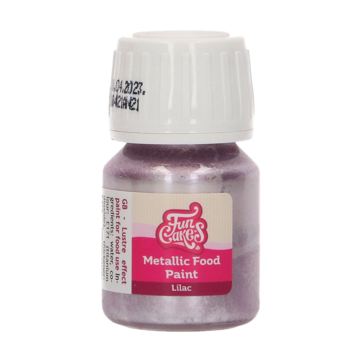 Funcakes Fialová jídla metalická barva Metallic Food Paint Lilac 30ml