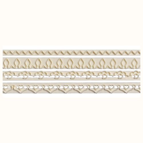 Levně Cakesupplies Sada lišt ozdobné volánky set 2